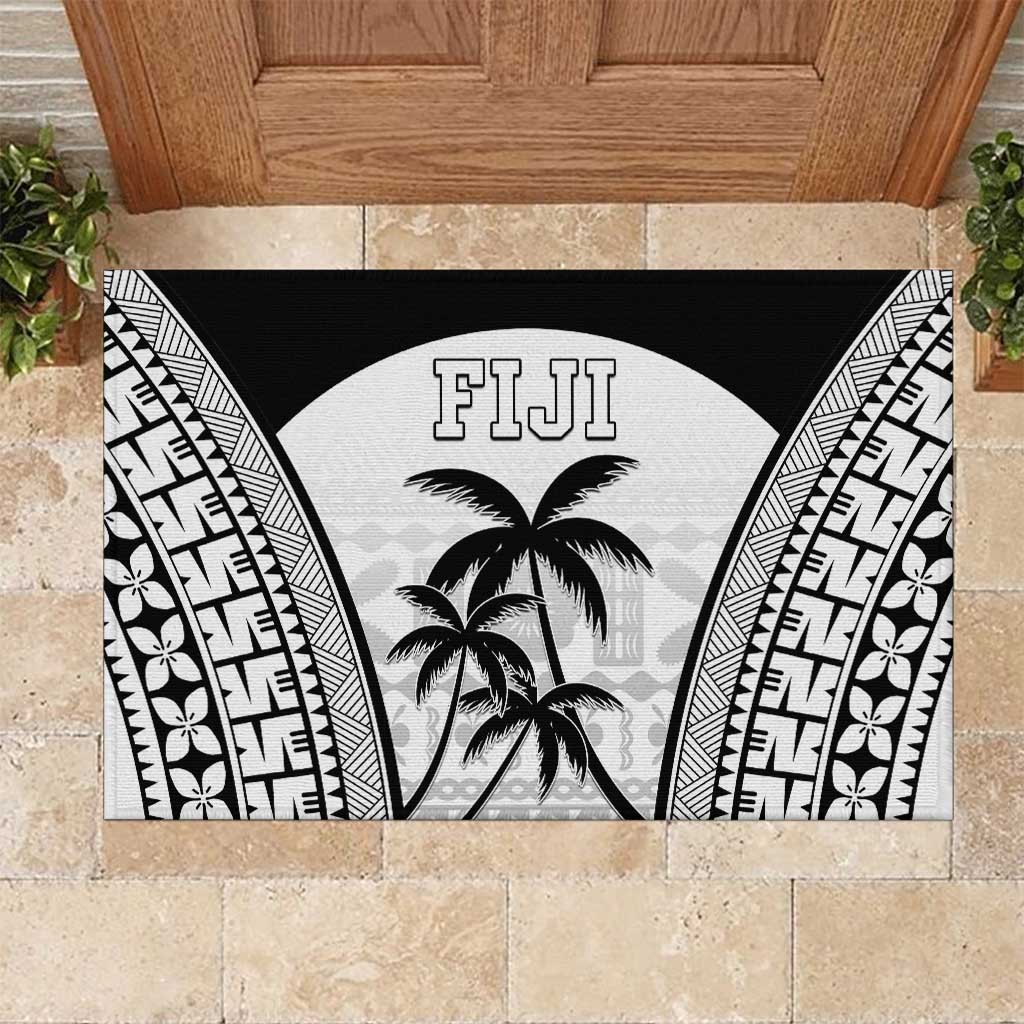 Fiji Tapa Football Rubber Doormat Sporty Style