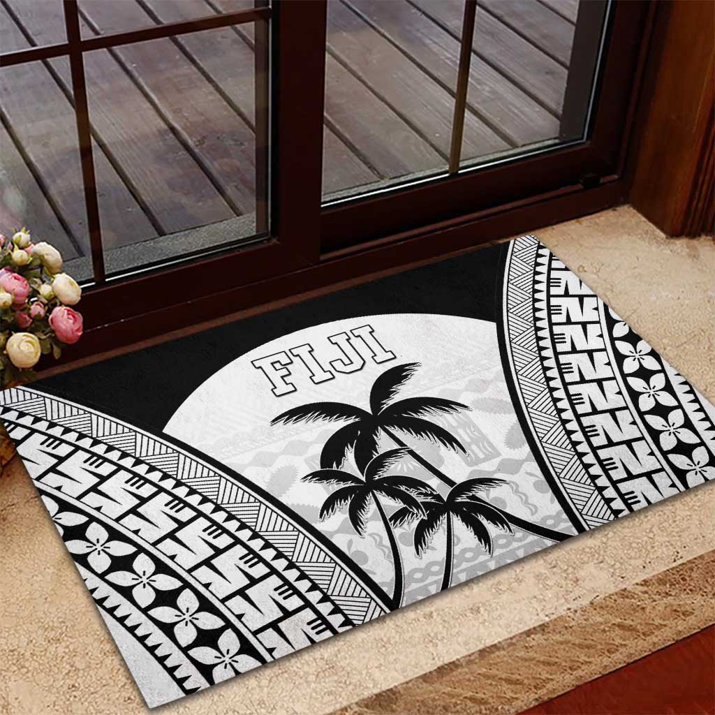 Fiji Tapa Football Rubber Doormat Sporty Style
