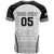 Custom Fiji Tapa Football T Shirt Sporty Style