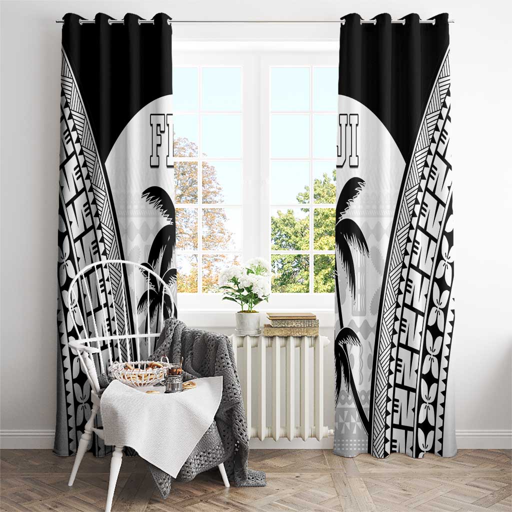 Fiji Tapa Football Window Curtain Sporty Style