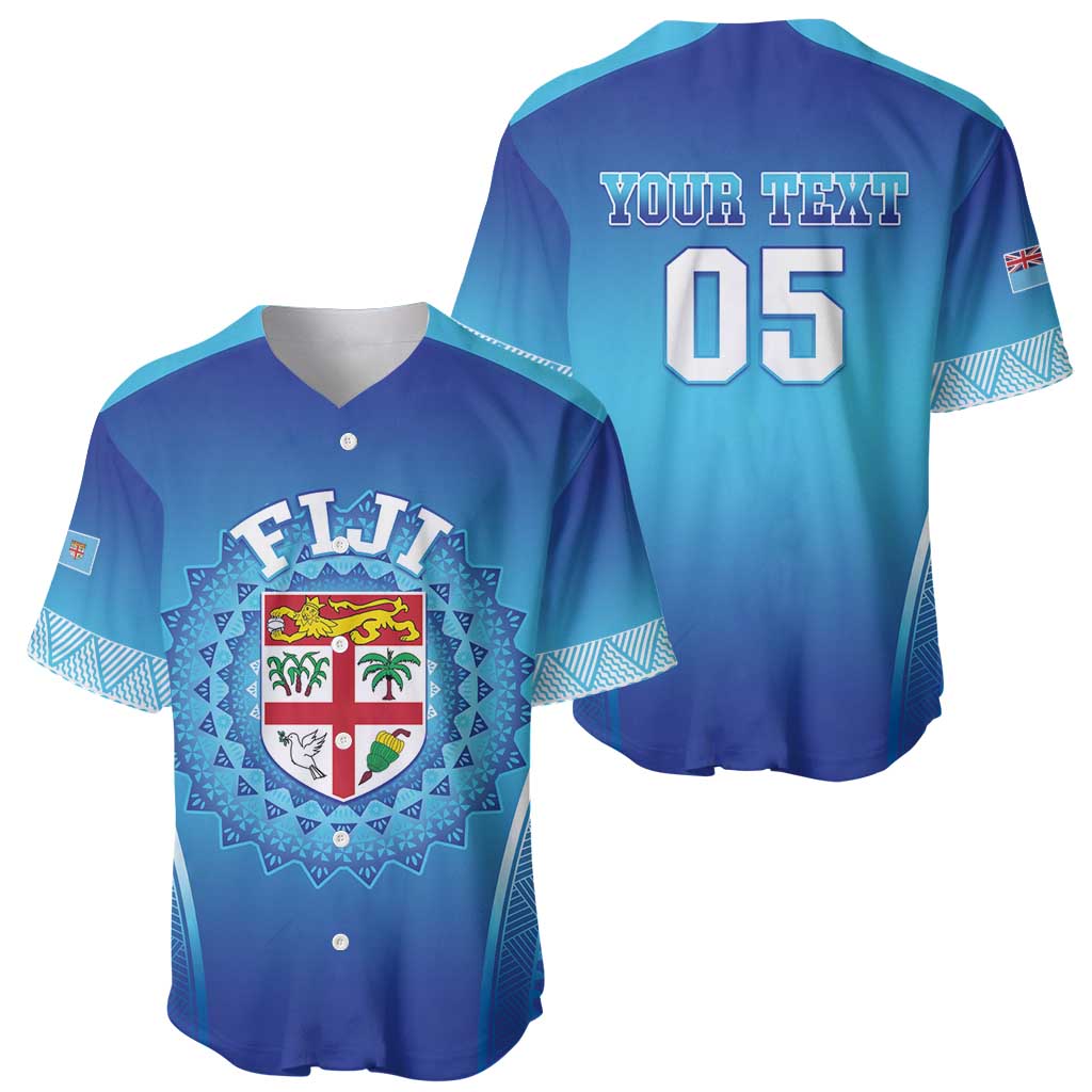Custom Fiji Football Baseball Jersey Fijian Tapa Pattern