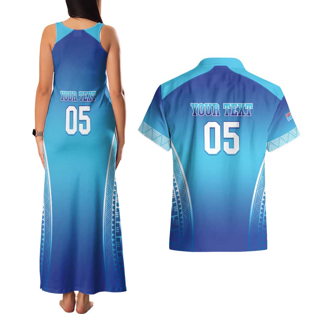 Custom Fiji Football Couples Matching Tank Maxi Dress and Hawaiian Shirt Fijian Tapa Pattern - Polynesian Pride Custom Fiji Football Couples Matching Tank Maxi Dress and Hawaiian Shirt Fijian Tapa Pattern - Polynesian Pride