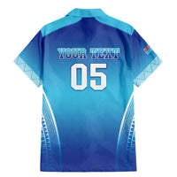 Custom Fiji Football Family Matching Mermaid Dress and Hawaiian Shirt Fijian Tapa Pattern