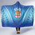 Fiji Football Hooded Blanket Fijian Tapa Pattern