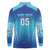 Custom Fiji Football Long Sleeve Polo Shirt Fijian Tapa Pattern