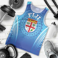 Custom Fiji Football Men Tank Top Fijian Tapa Pattern