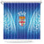 Fiji Football Shower Curtain Fijian Tapa Pattern