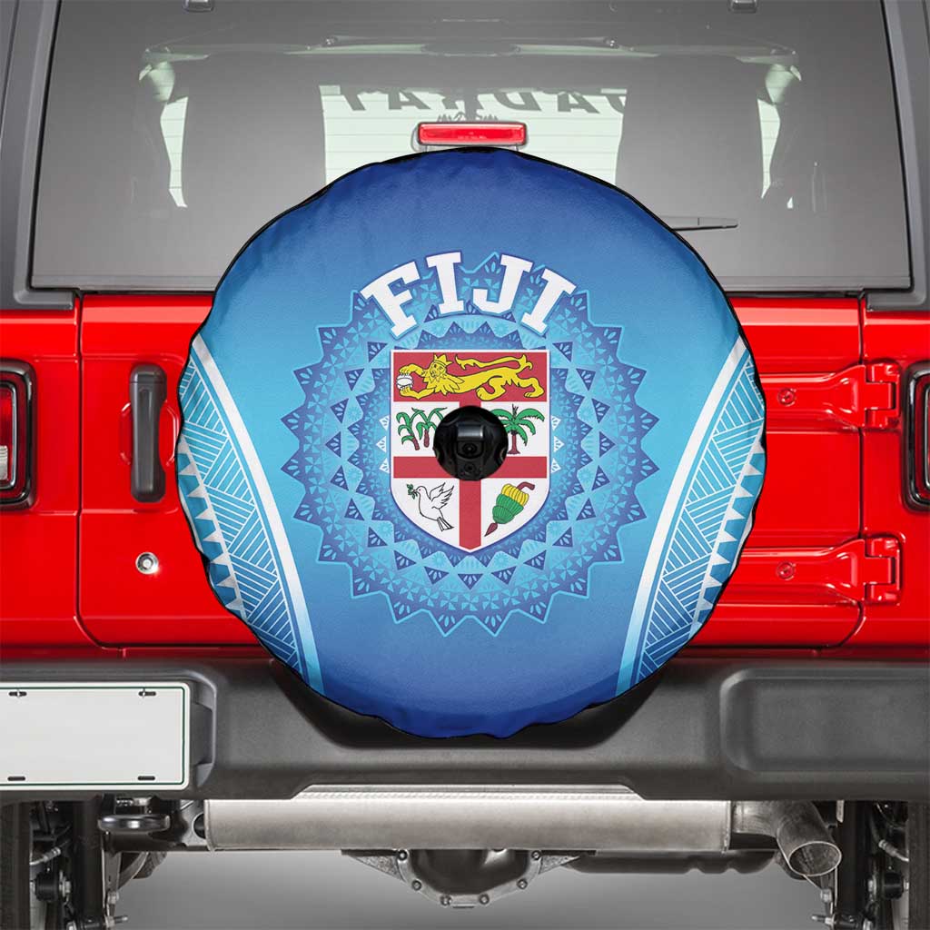 Fiji Football Spare Tire Cover Fijian Tapa Pattern