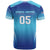 Custom Fiji Football T Shirt Fijian Tapa Pattern