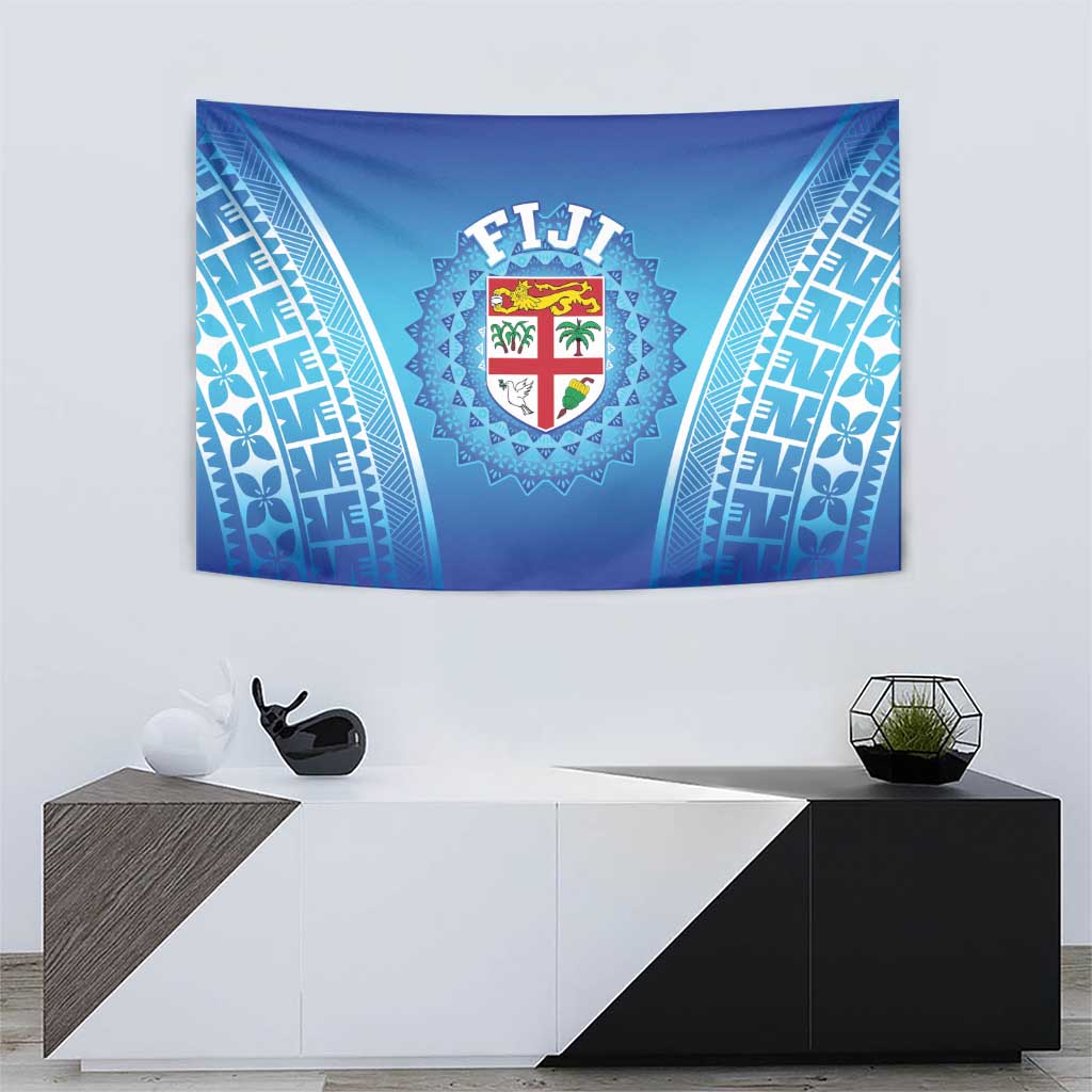 Fiji Football Tapestry Fijian Tapa Pattern
