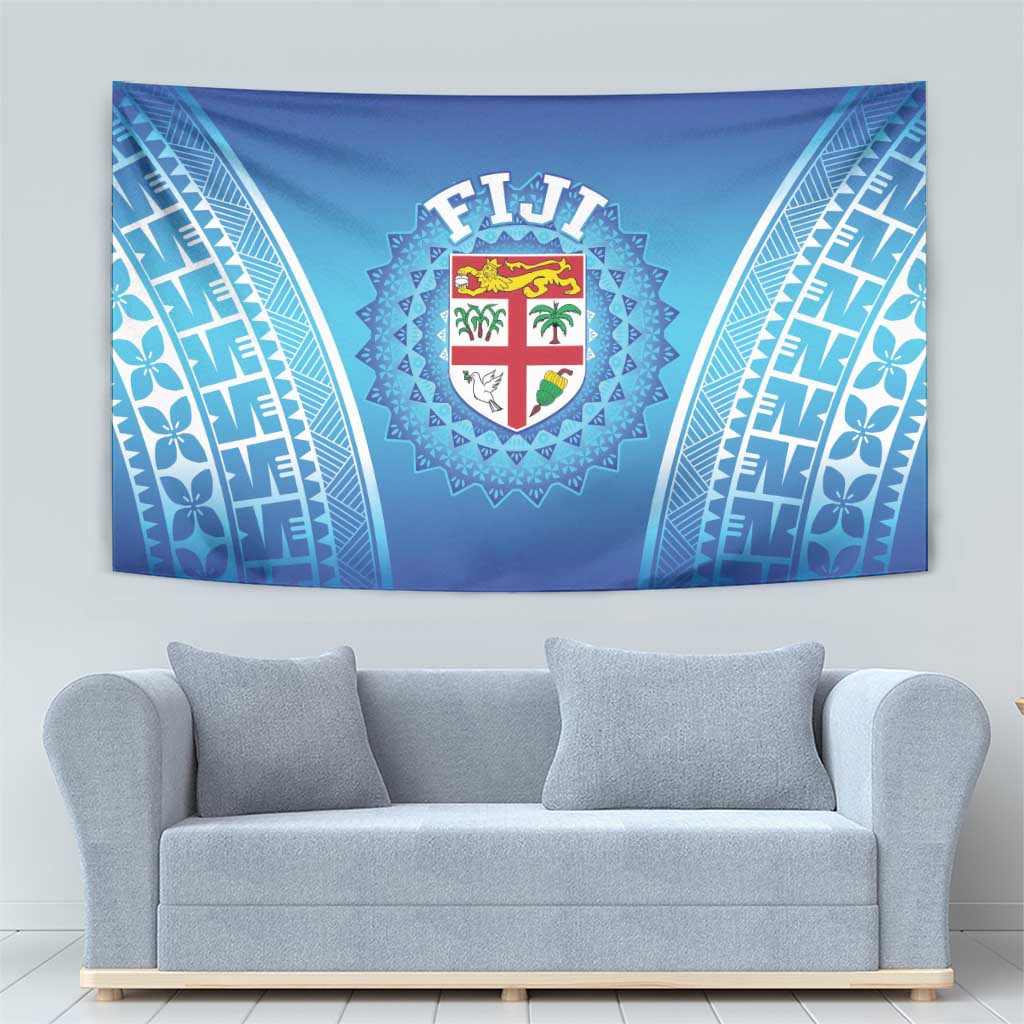 Fiji Football Tapestry Fijian Tapa Pattern