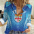 Custom Fiji Football Women Casual Shirt Fijian Tapa Pattern