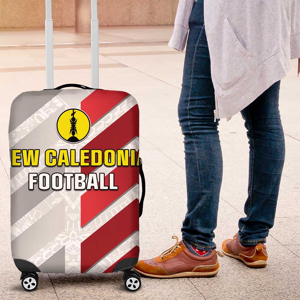 New Caledonia Football Luggage Cover Unique Style LT05 Red - Polynesian Pride