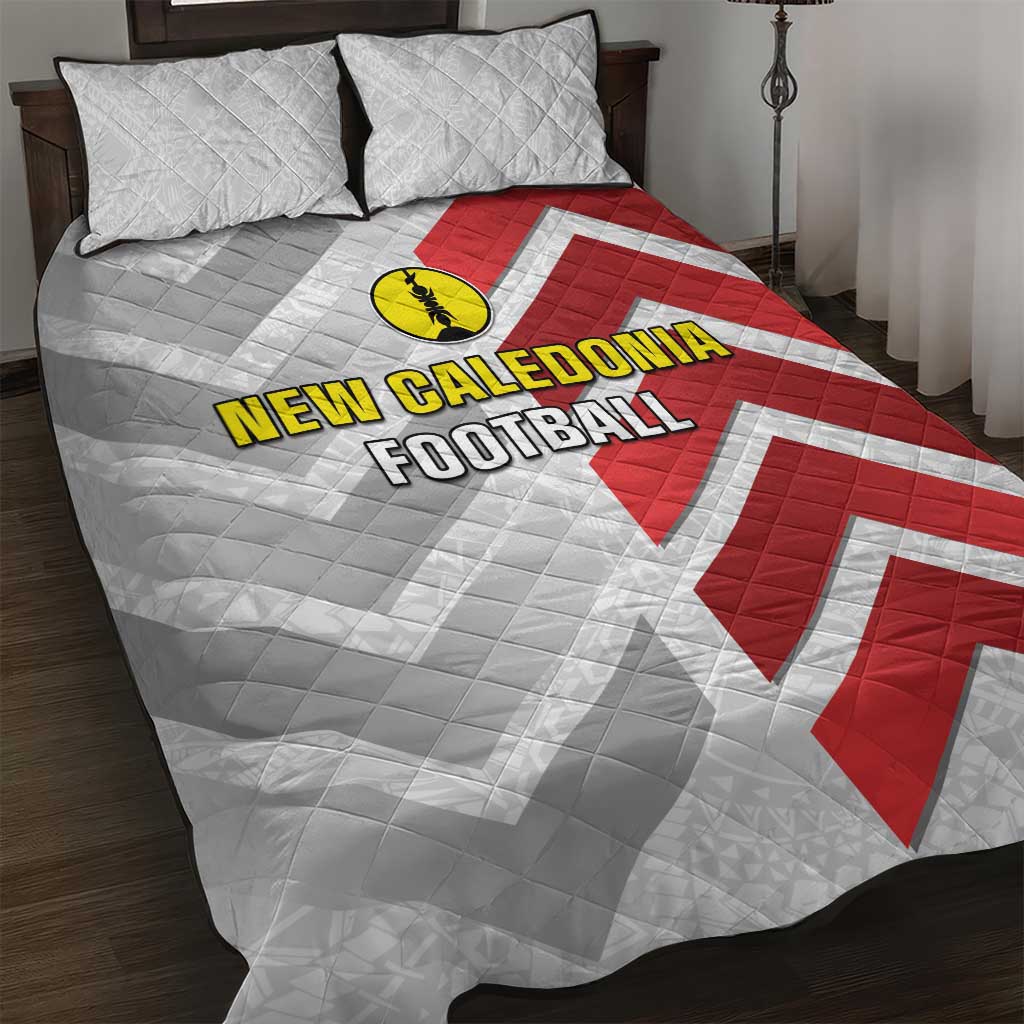 New Caledonia Football Quilt Bed Set Unique Style LT05 Red - Polynesian Pride