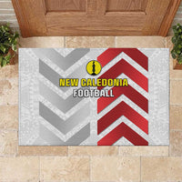 New Caledonia Football Rubber Doormat Unique Style LT05 Red - Polynesian Pride