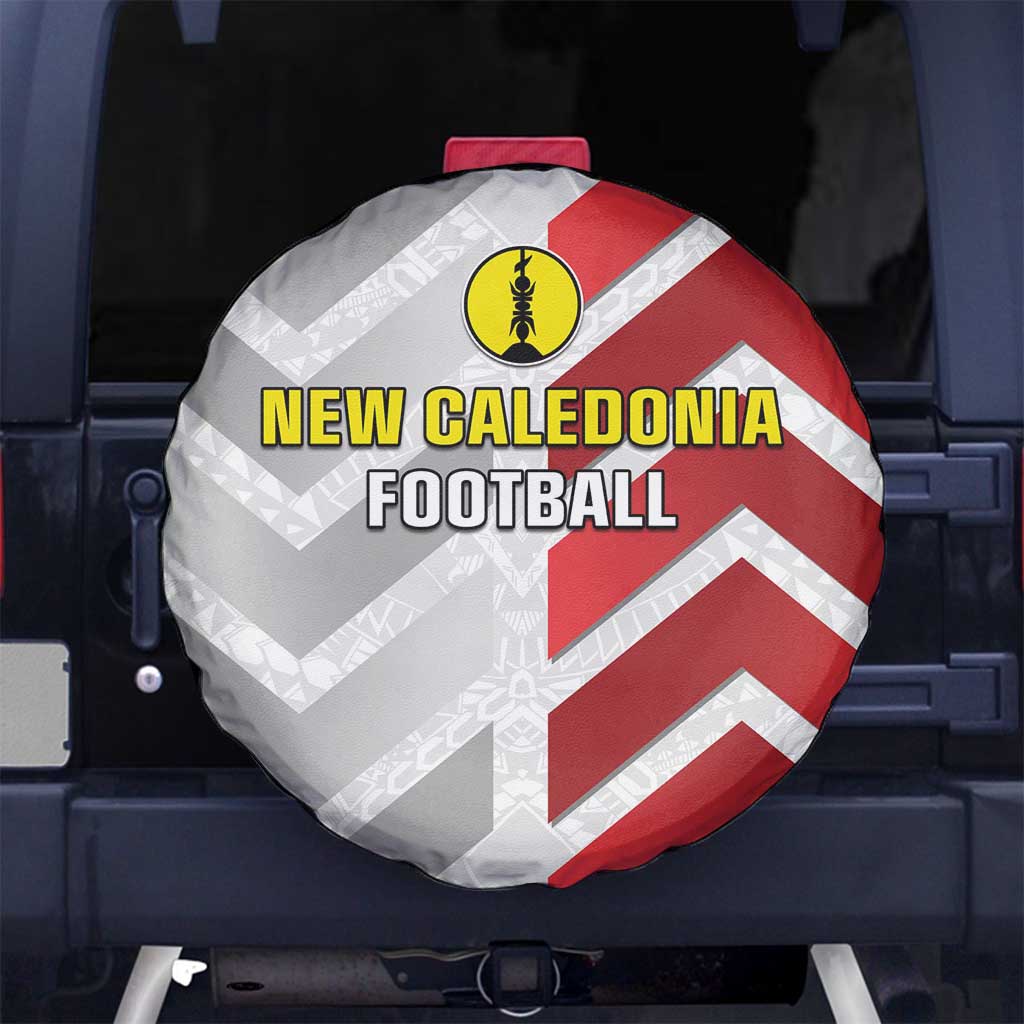 New Caledonia Football Spare Tire Cover Unique Style LT05 No hole Red - Polynesian Pride