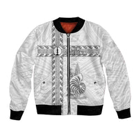 Custom New Caledonia Football Bomber Jacket Go The Kagus