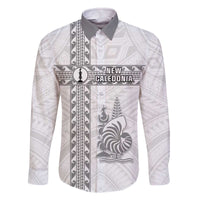 Custom New Caledonia Football Family Matching Off The Shoulder Long Sleeve Dress and Hawaiian Shirt Go The Kagus