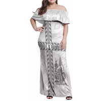 Custom New Caledonia Football Family Matching Off Shoulder Maxi Dress and Hawaiian Shirt Go The Kagus