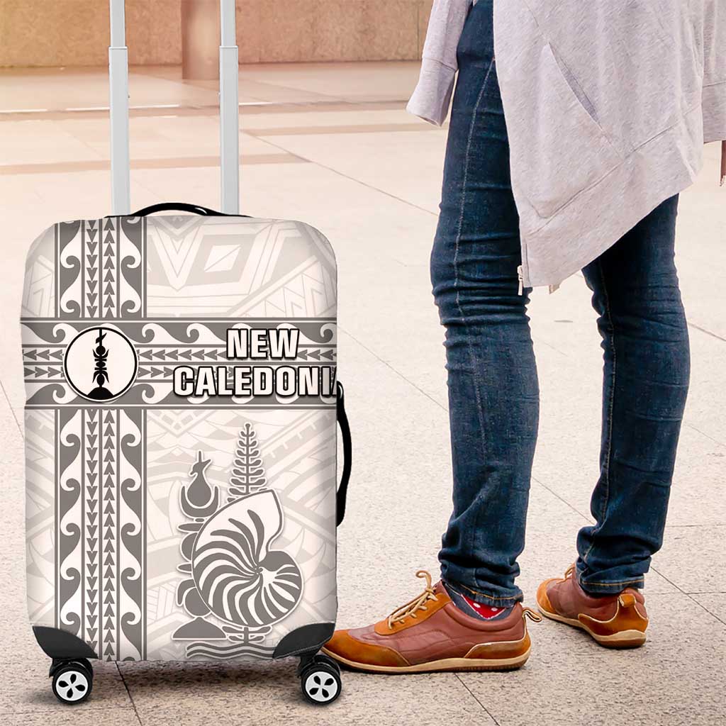 New Caledonia Football Luggage Cover Go The Kagus LT05 White - Polynesian Pride