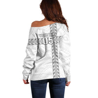 Custom New Caledonia Football Off Shoulder Sweater Go The Kagus