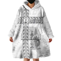 Custom New Caledonia Football Wearable Blanket Hoodie Go The Kagus