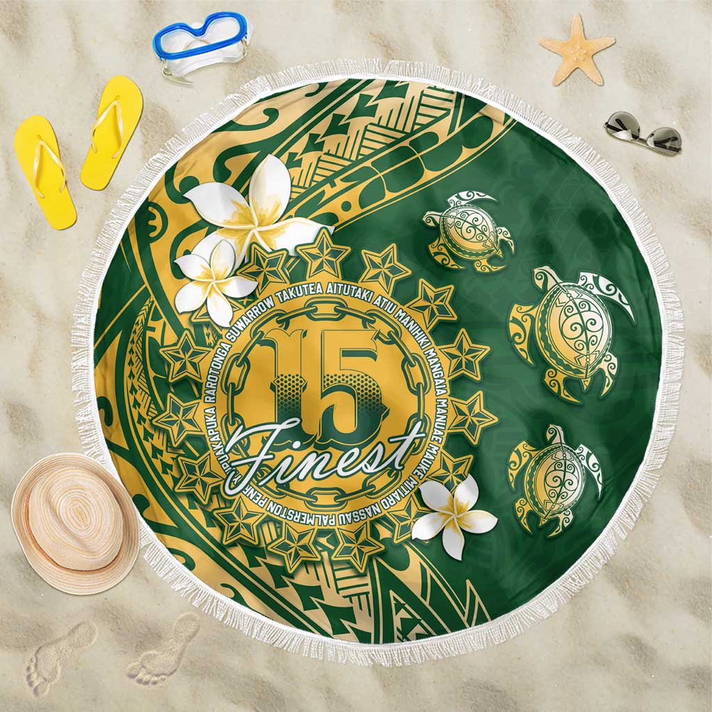 Cook Islands 15 Finest Beach Blanket Plumeria Polynesian Turtle