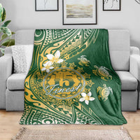 Cook Islands 15 Finest Blanket Plumeria Polynesian Turtle