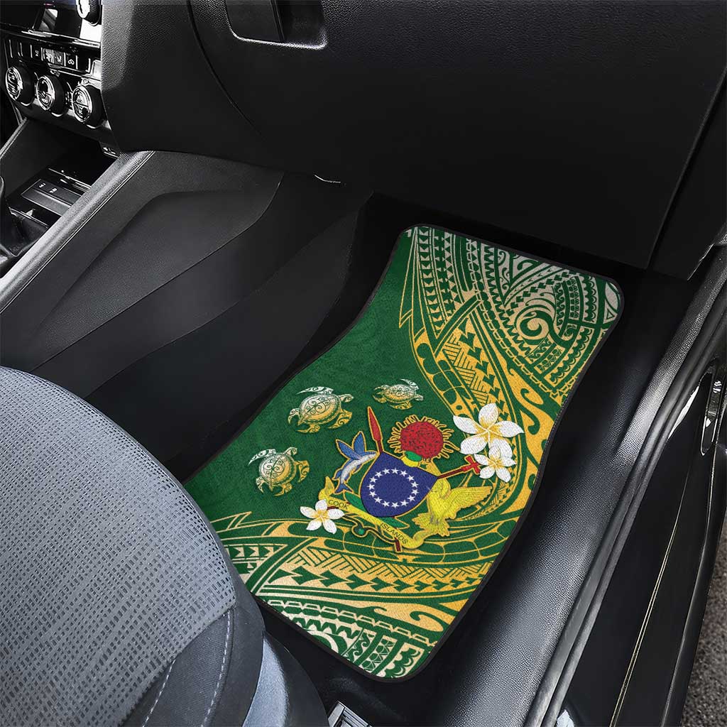 Cook Islands 15 Finest Car Mats Plumeria Polynesian Turtle