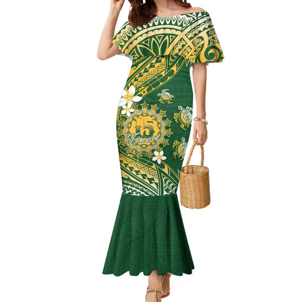 Cook Islands 15 Finest Mermaid Dress Plumeria Polynesian Turtle