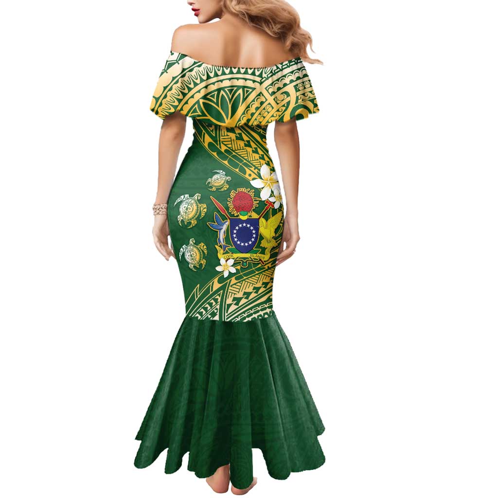 Cook Islands 15 Finest Mermaid Dress Plumeria Polynesian Turtle