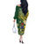Cook Islands 15 Finest Off The Shoulder Long Sleeve Dress Plumeria Polynesian Turtle