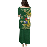 Cook Islands 15 Finest Puletasi Plumeria Polynesian Turtle