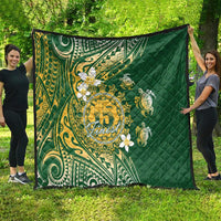 Cook Islands 15 Finest Quilt Plumeria Polynesian Turtle