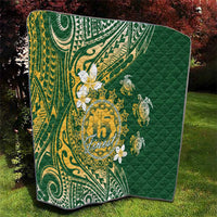 Cook Islands 15 Finest Quilt Plumeria Polynesian Turtle