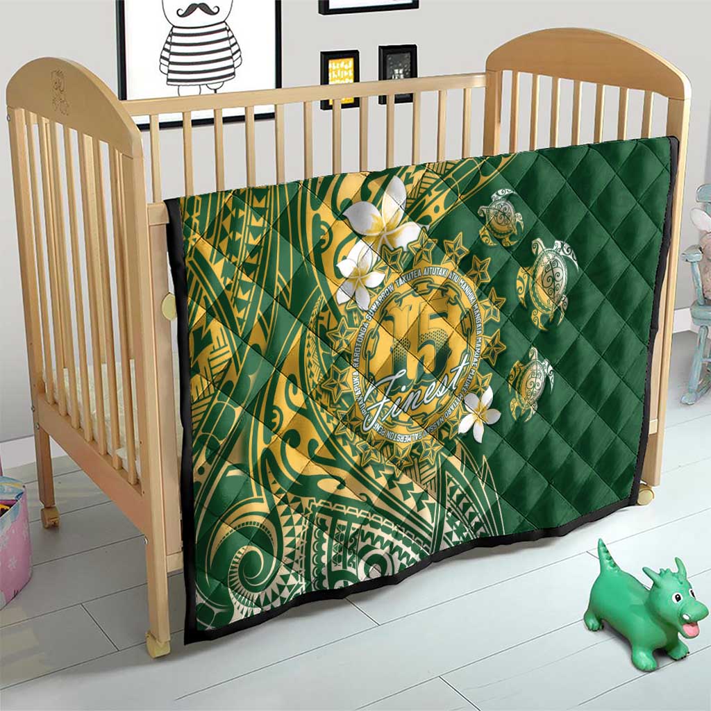 Cook Islands 15 Finest Quilt Plumeria Polynesian Turtle