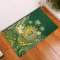 Cook Islands 15 Finest Rubber Doormat Plumeria Polynesian Turtle