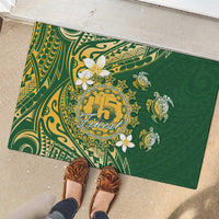 Cook Islands 15 Finest Rubber Doormat Plumeria Polynesian Turtle