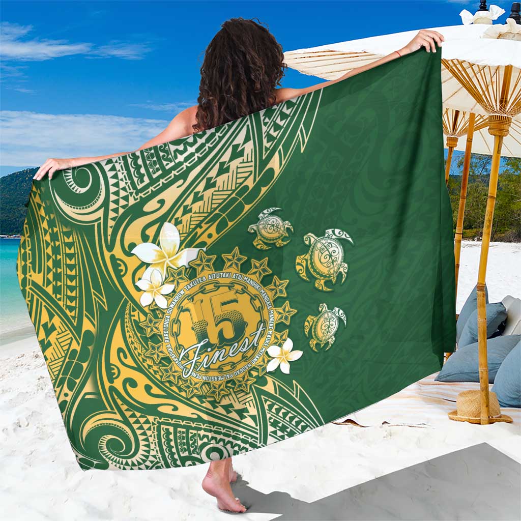 Cook Islands 15 Finest Sarong Plumeria Polynesian Turtle