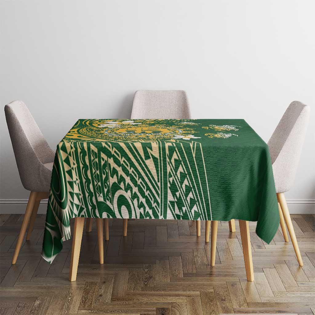 Cook Islands 15 Finest Tablecloth Plumeria Polynesian Turtle