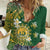 Cook Islands 15 Finest Women Casual Shirt Plumeria Polynesian Turtle