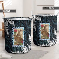 New Zealand Weka Laundry Basket Maori Hen Koru Pattern LT05 - Polynesian Pride