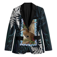 New Zealand Weka Blazer Maori Hen Koru Pattern - Polynesian Pride