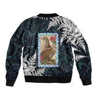 New Zealand Weka Bomber Jacket Maori Hen Koru Pattern - Polynesian Pride