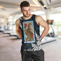 New Zealand Weka Men Tank Top Maori Hen Koru Pattern - Polynesian Pride
