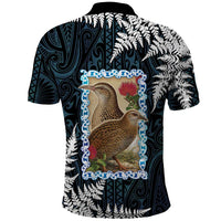 New Zealand Weka Polo Shirt Maori Hen Koru Pattern - Polynesian Pride