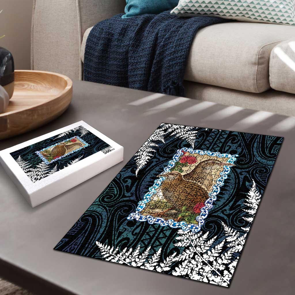 New Zealand Weka Puzzle Maori Hen Koru Pattern LT05 - Polynesian Pride