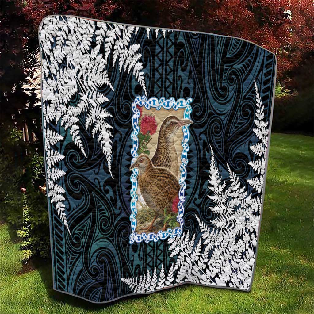 New Zealand Weka Quilt Maori Hen Koru Pattern - Polynesian Pride