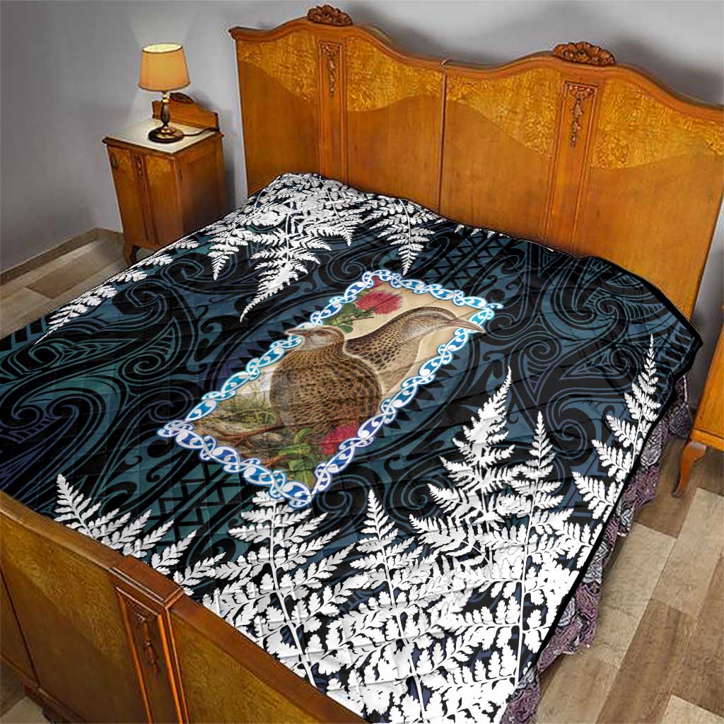 New Zealand Weka Quilt Maori Hen Koru Pattern - Polynesian Pride