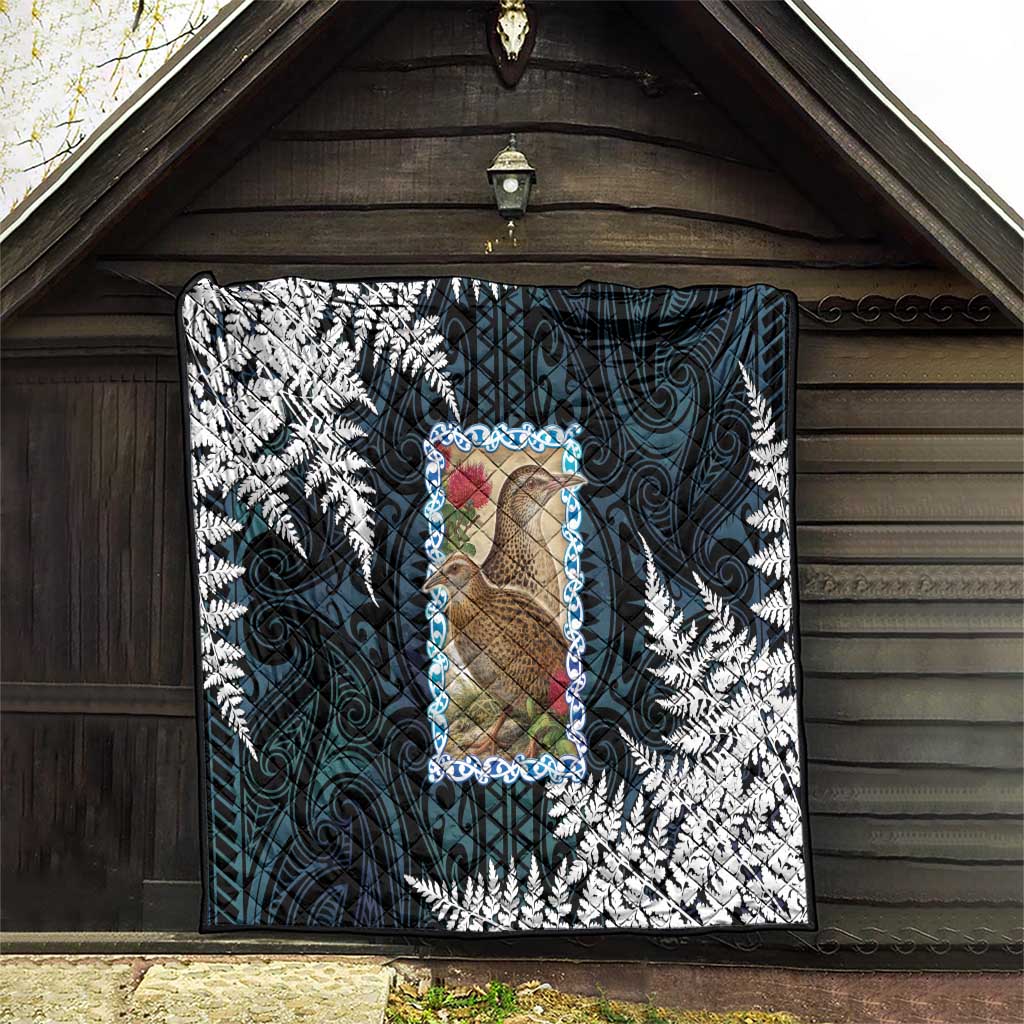New Zealand Weka Quilt Maori Hen Koru Pattern - Polynesian Pride